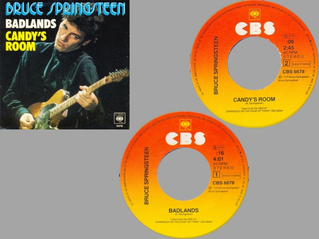 Bruce Springsteen - BADLANDS / CANDY'S ROOM